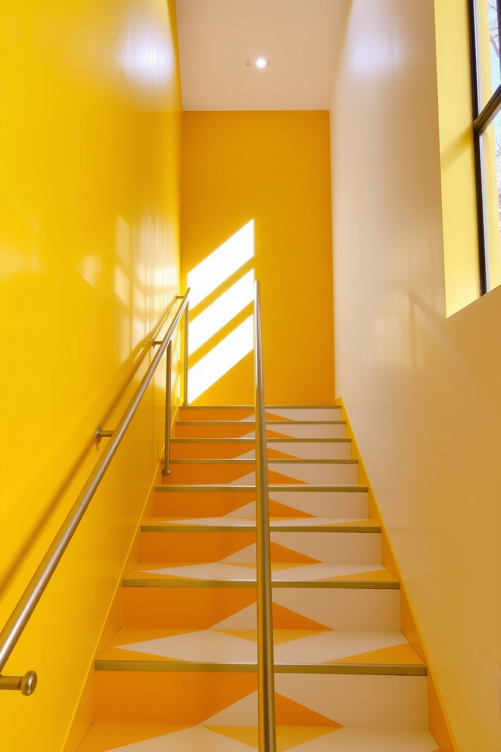 Yellow Staircase Design Ideas 9