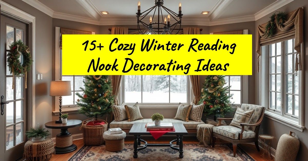 15+ Cozy Winter Reading Nook Decorating Ideas