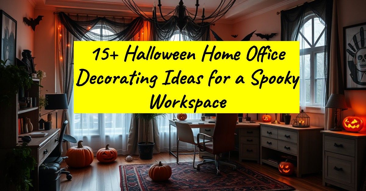 15+ Halloween Home Office Decorating Ideas for a Spooky Workspace