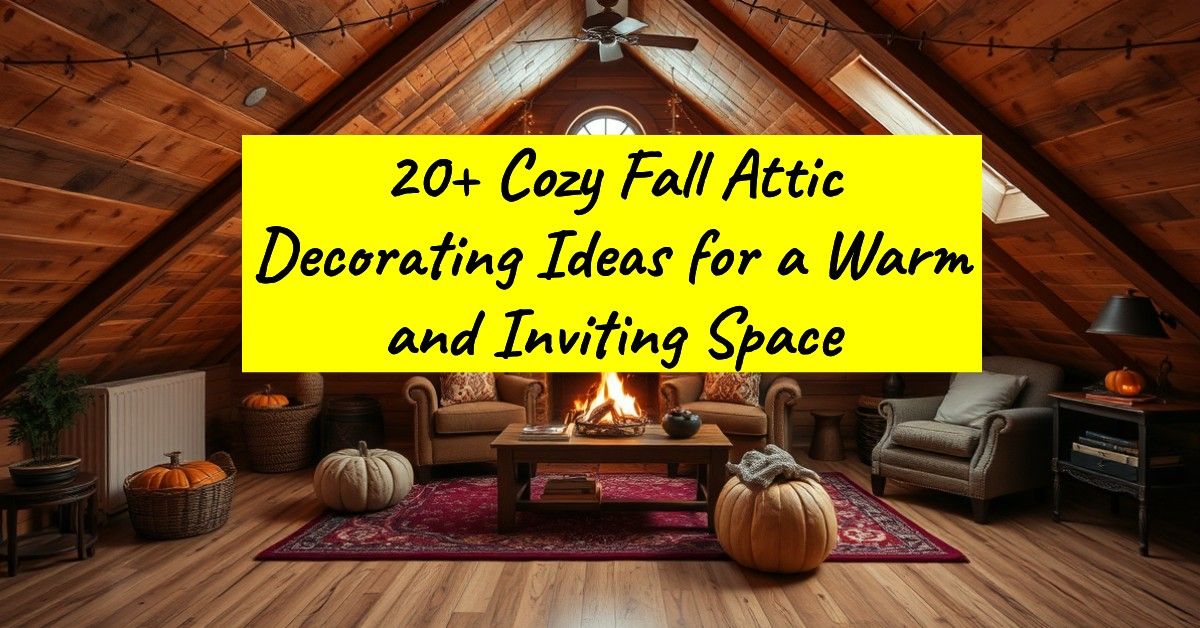 20+ Cozy Fall Attic Decorating Ideas for a Warm and Inviting Space