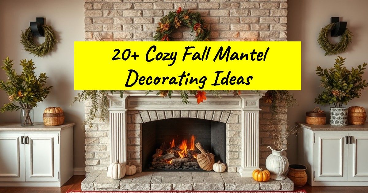 20+ Cozy Fall Mantel Decorating Ideas