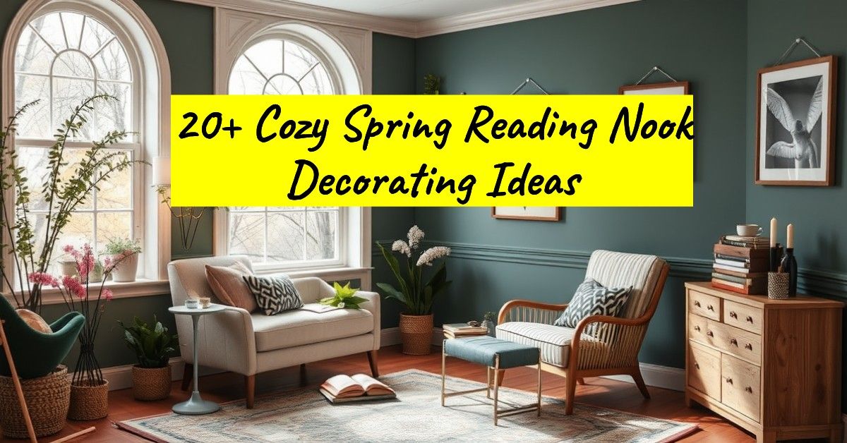 20+ Cozy Spring Reading Nook Decorating Ideas