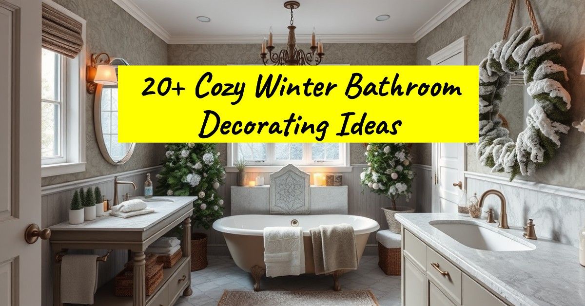 20+ Cozy Winter Bathroom Decorating Ideas