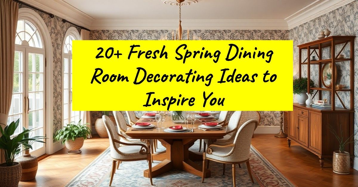 20+ Fresh Spring Dining Room Decorating Ideas to Inspire You