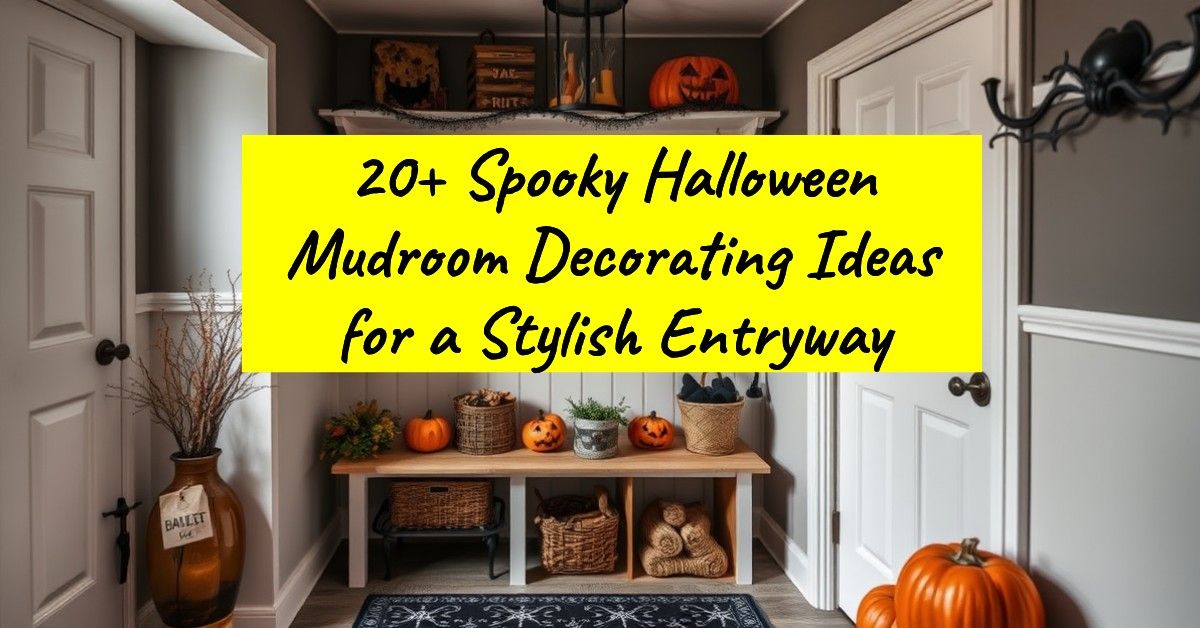 20+ Spooky Halloween Mudroom Decorating Ideas for a Stylish Entryway