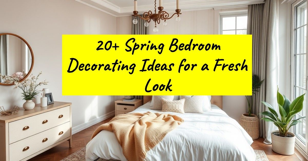 20+ Spring Bedroom Decorating Ideas for a Fresh Look