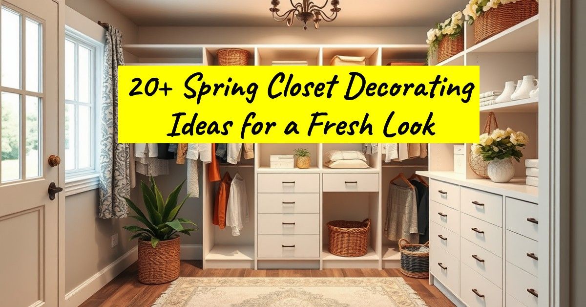 20+ Spring Closet Decorating Ideas for a Fresh Look