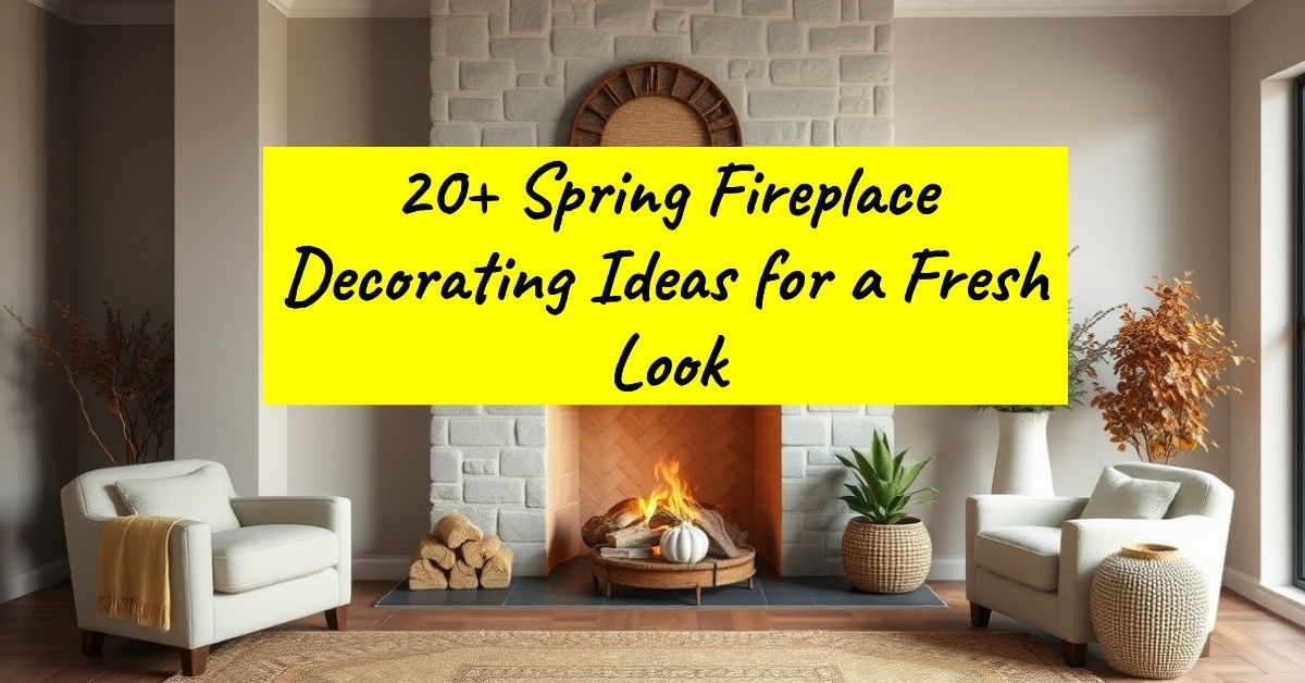 20+ Spring Fireplace Decorating Ideas for a Fresh Look