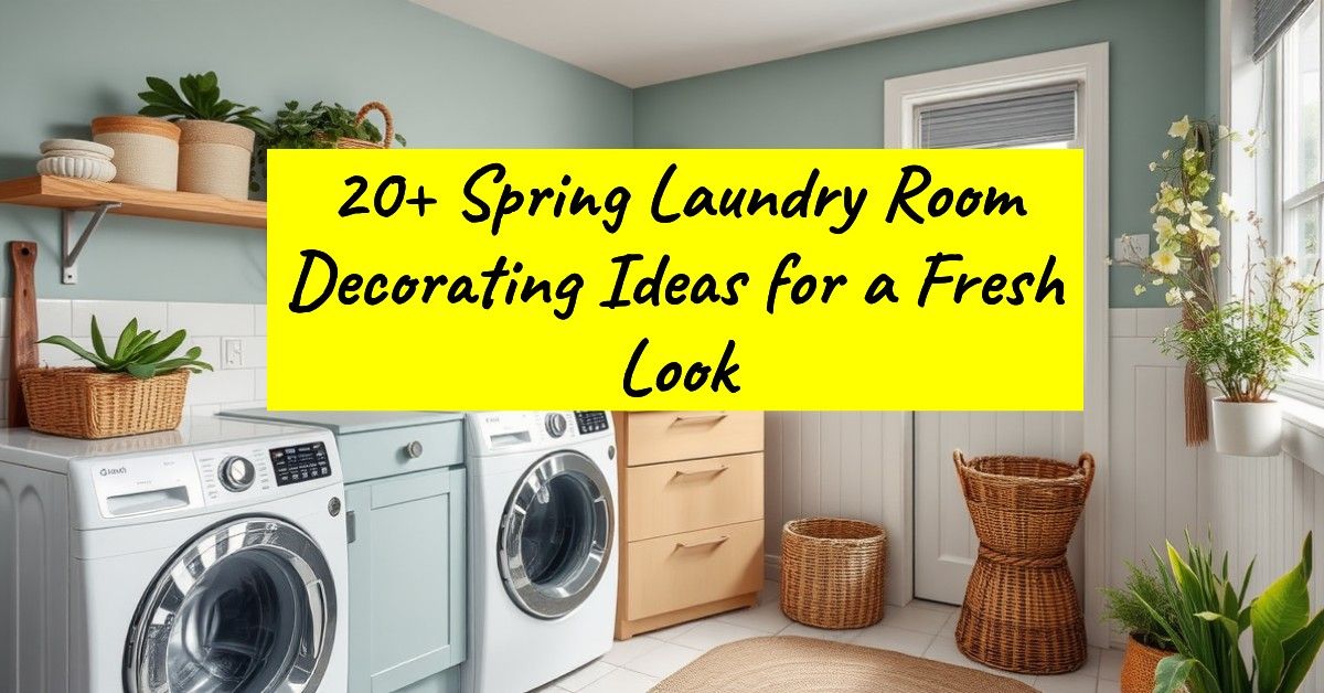 20+ Spring Laundry Room Decorating Ideas for a Fresh Look