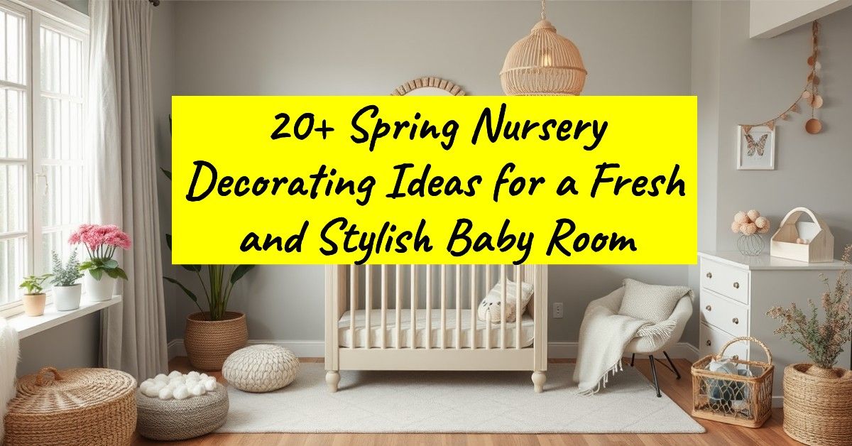 20+ Spring Nursery Decorating Ideas for a Fresh and Stylish Baby Room