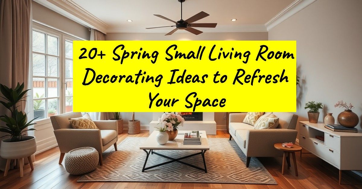 20+ Spring Small Living Room Decorating Ideas to Refresh Your Space