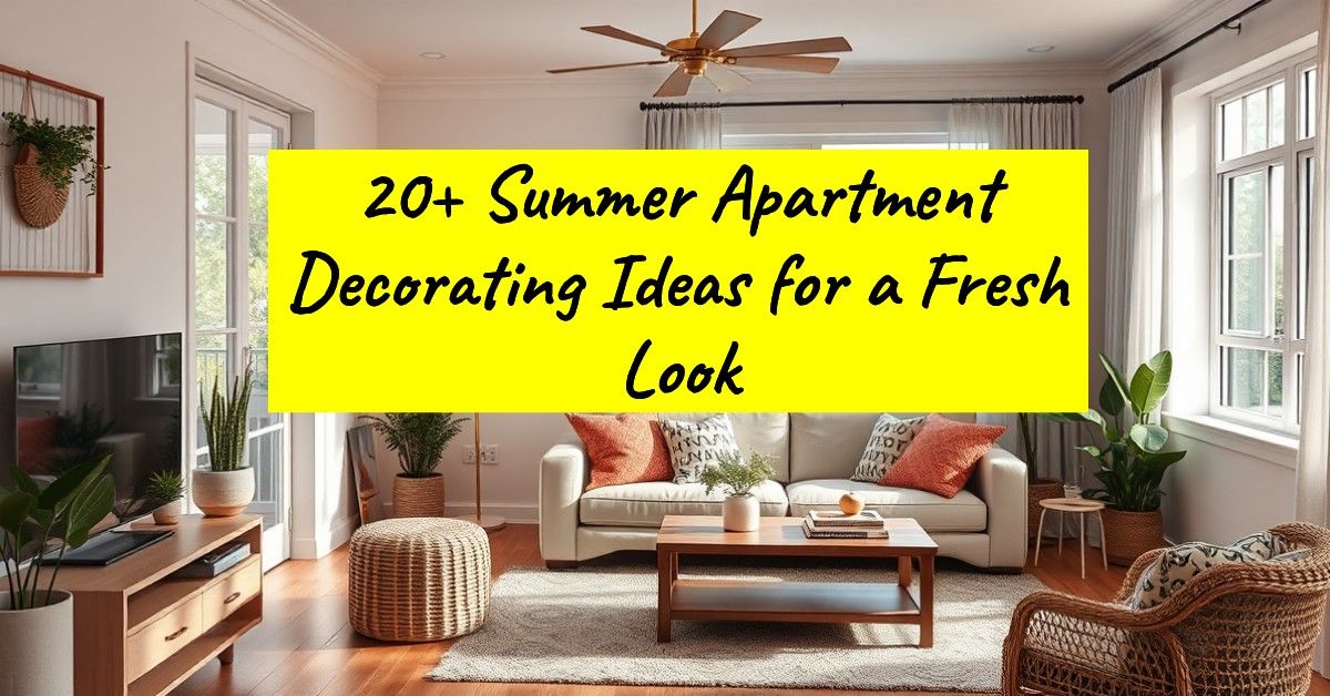 20+ Summer Apartment Decorating Ideas for a Fresh Look