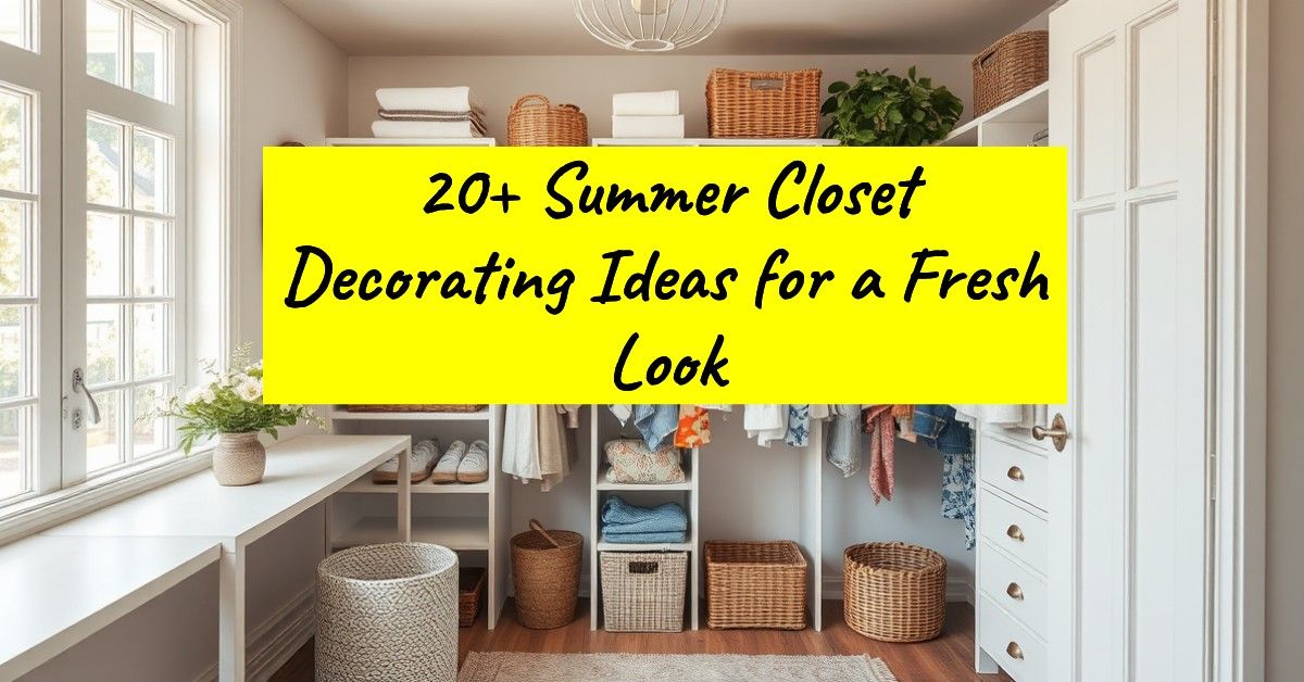 20+ Summer Closet Decorating Ideas for a Fresh Look