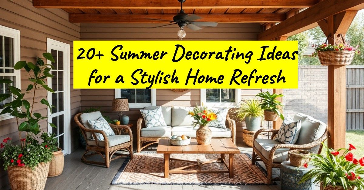 20+ Summer Decorating Ideas for a Stylish Home Refresh