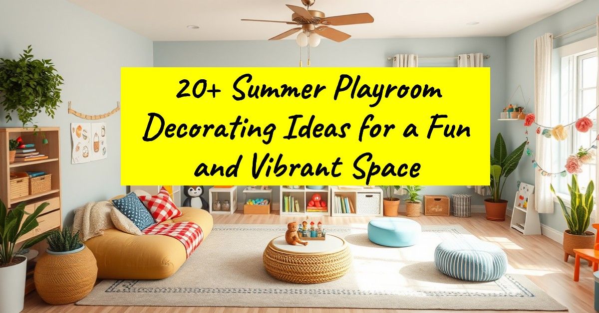 20+ Summer Playroom Decorating Ideas for a Fun and Vibrant Space