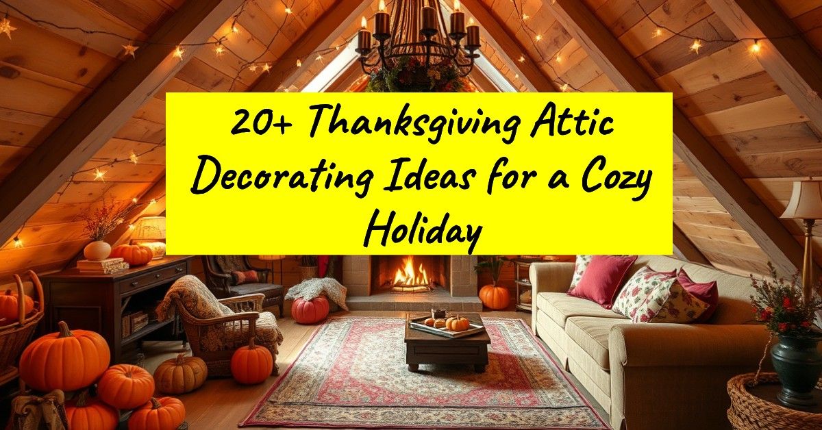 20+ Thanksgiving Attic Decorating Ideas for a Cozy Holiday