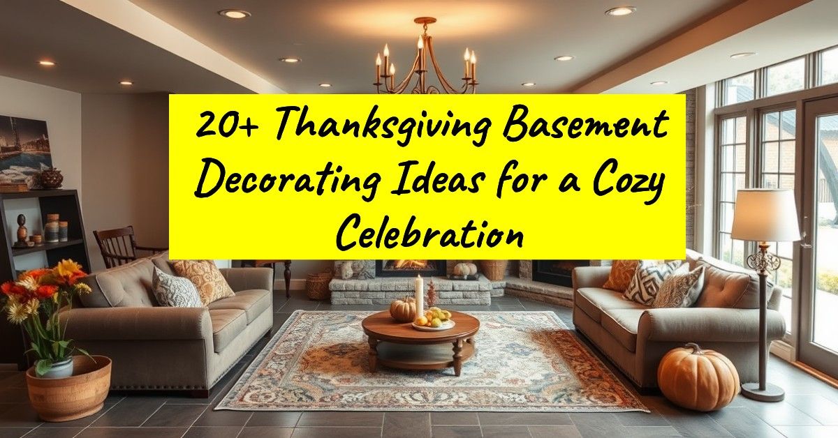 20+ Thanksgiving Basement Decorating Ideas for a Cozy Celebration