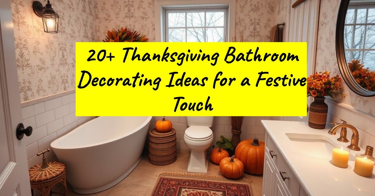 20+ Thanksgiving Bathroom Decorating Ideas for a Festive Touch