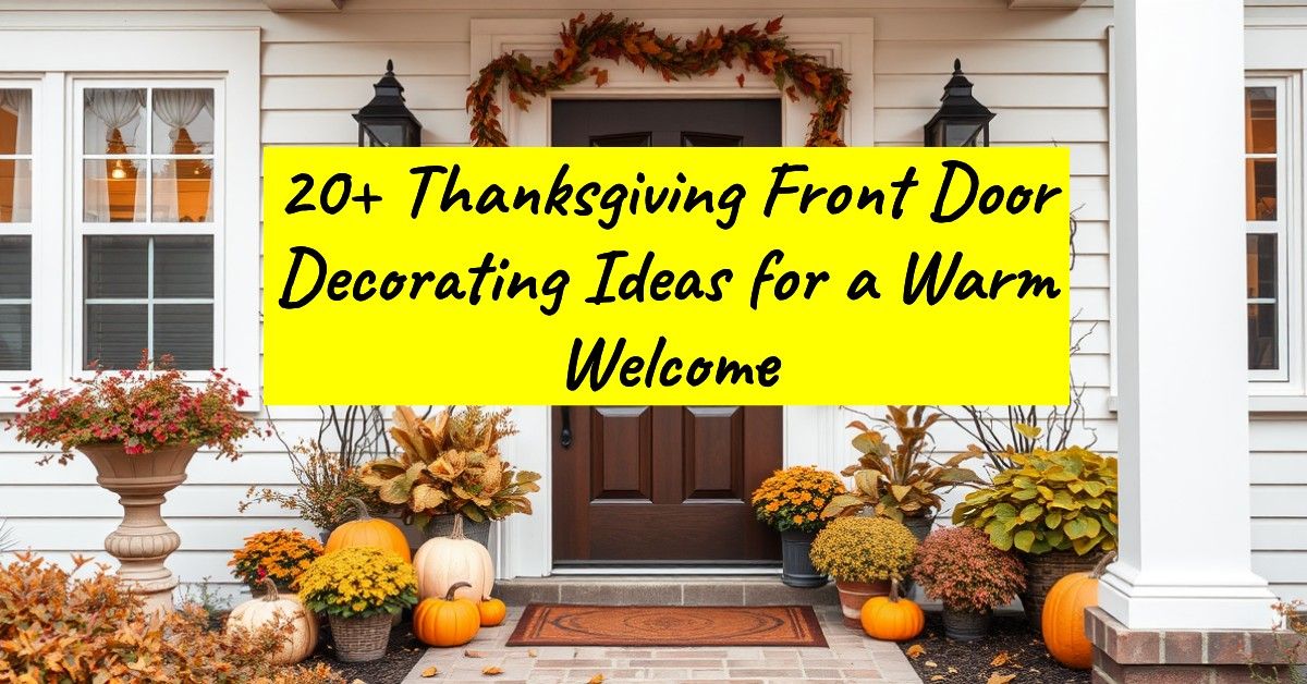 20+ Thanksgiving Front Door Decorating Ideas for a Warm Welcome