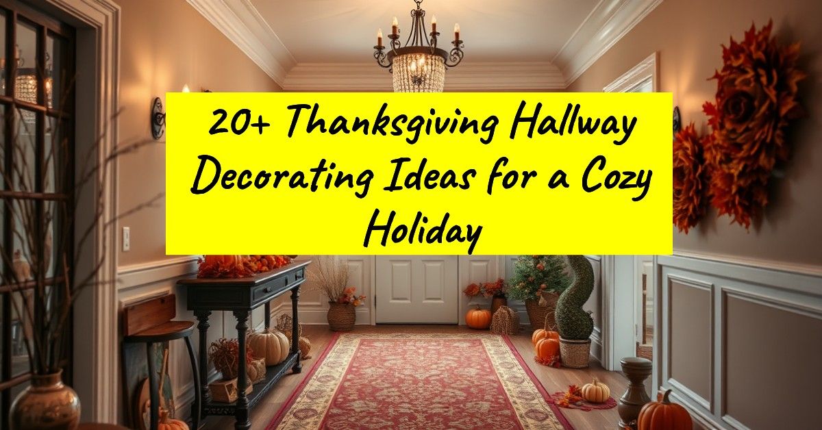 20+ Thanksgiving Hallway Decorating Ideas for a Cozy Holiday