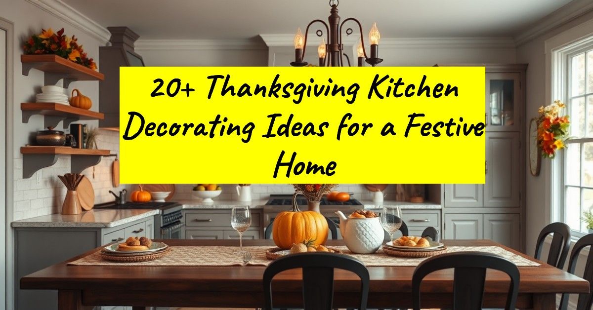 20+ Thanksgiving Kitchen Decorating Ideas for a Festive Home