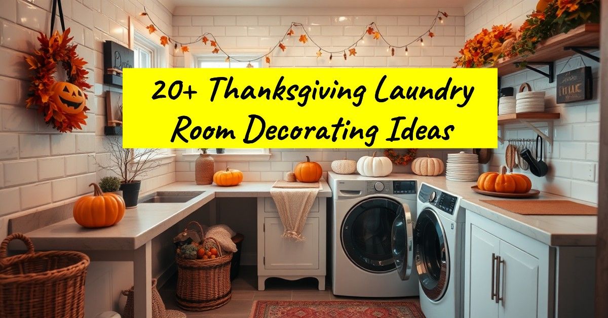 20+ Thanksgiving Laundry Room Decorating Ideas