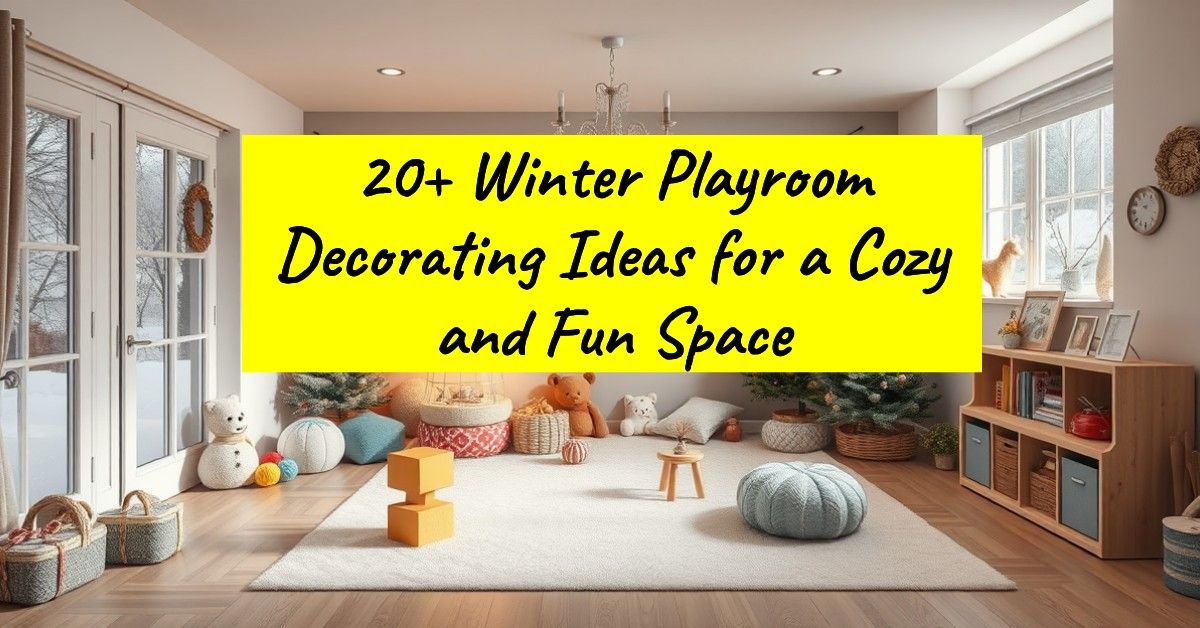 20+ Winter Playroom Decorating Ideas for a Cozy and Fun Space