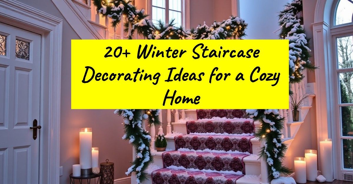 20+ Winter Staircase Decorating Ideas for a Cozy Home