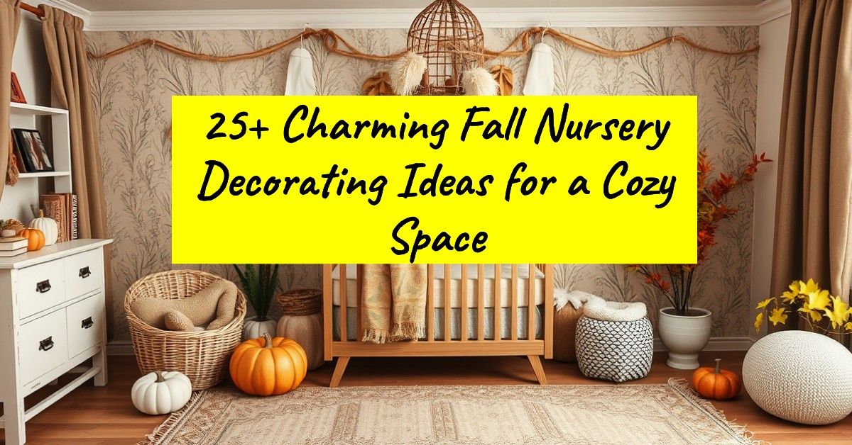 25+ Charming Fall Nursery Decorating Ideas for a Cozy Space