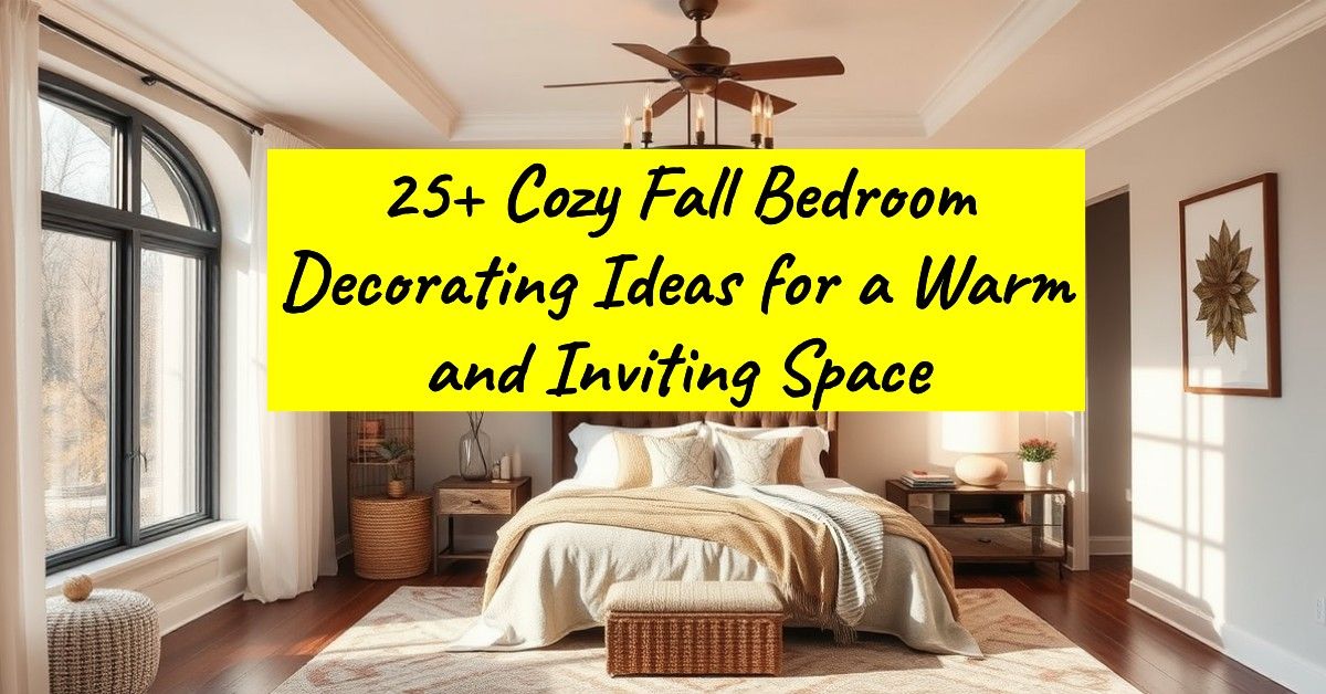 25+ Cozy Fall Bedroom Decorating Ideas for a Warm and Inviting Space