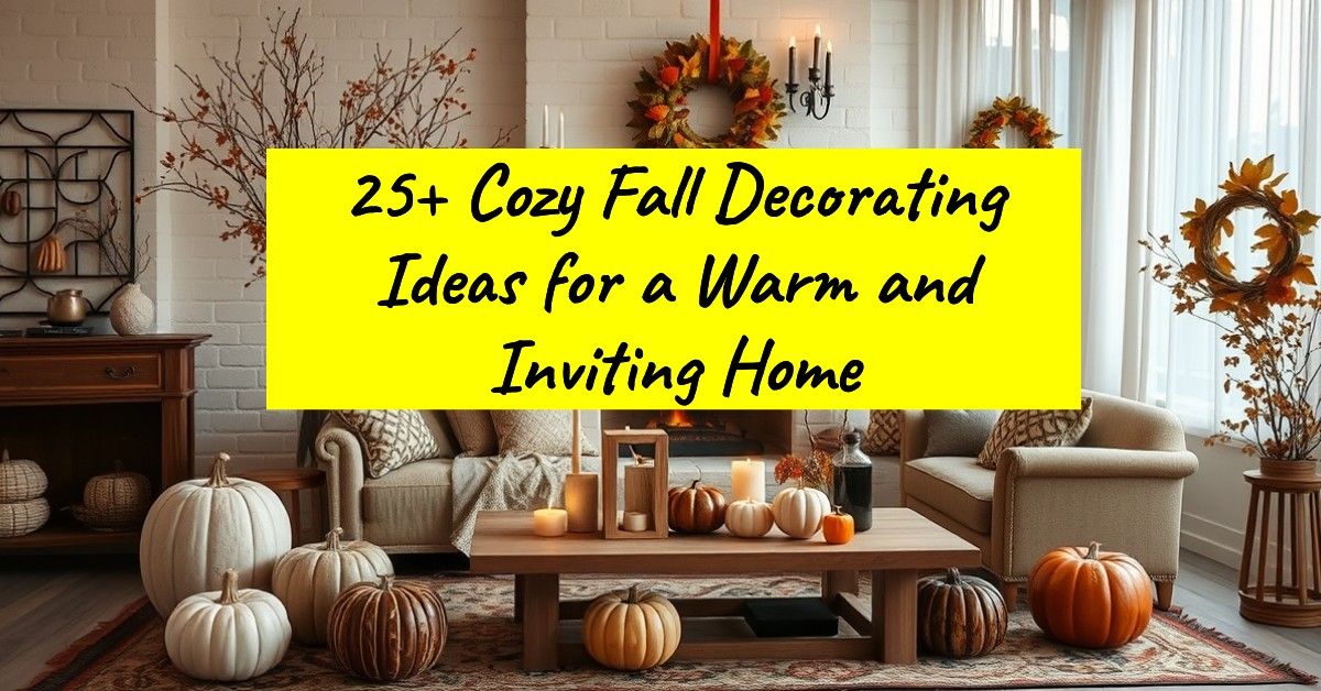 25+ Cozy Fall Decorating Ideas for a Warm and Inviting Home