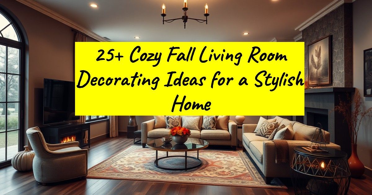 25+ Cozy Fall Living Room Decorating Ideas for a Stylish Home