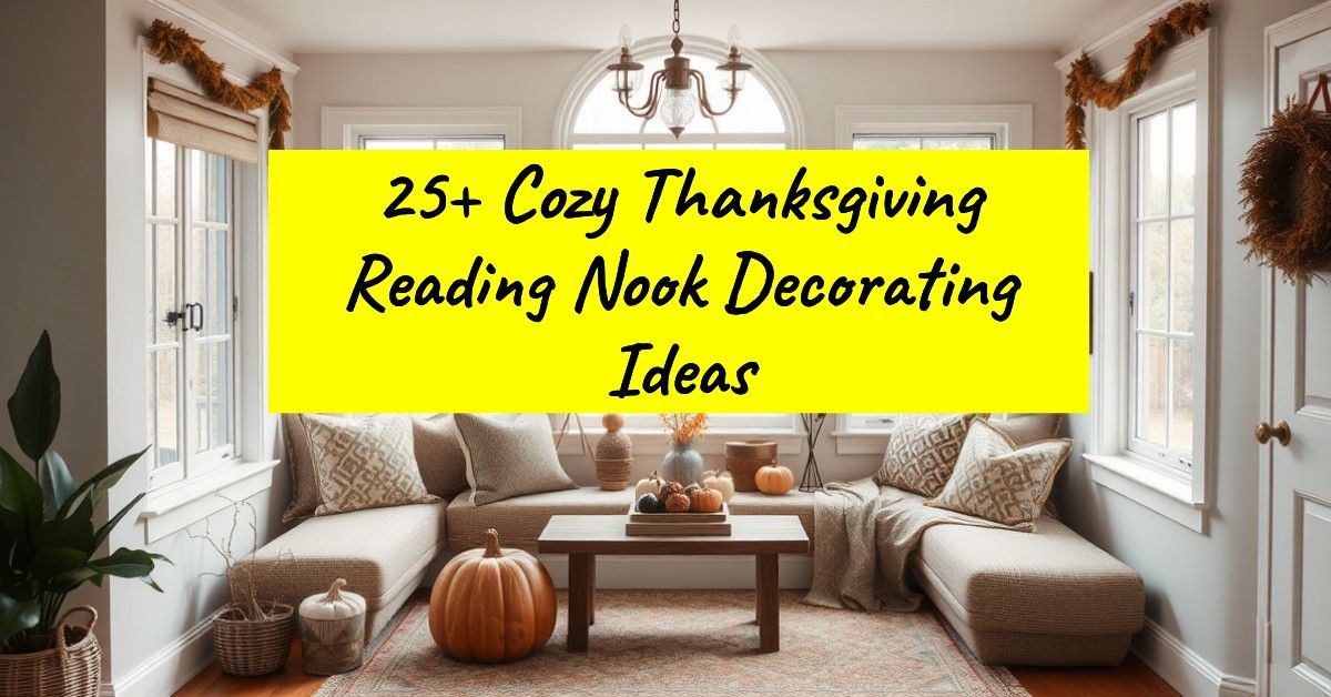 25+ Cozy Thanksgiving Reading Nook Decorating Ideas