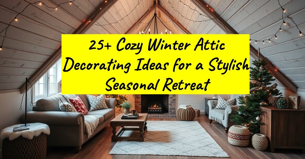 25+ Cozy Winter Attic Decorating Ideas for a Stylish Seasonal Retreat