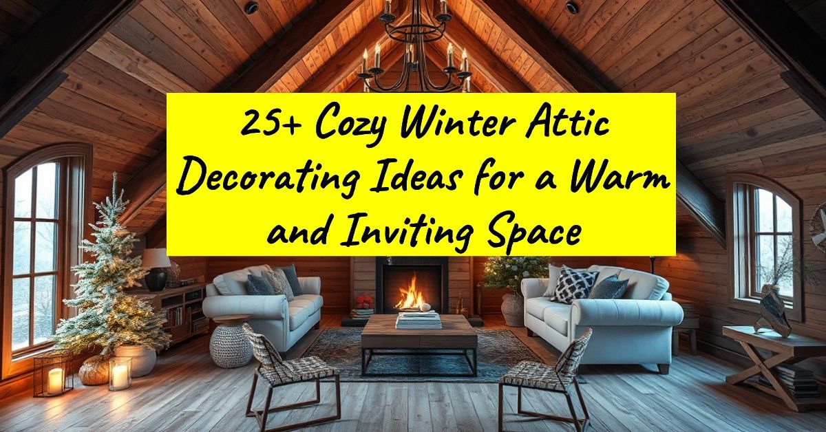 25+ Cozy Winter Attic Decorating Ideas for a Warm and Inviting Space