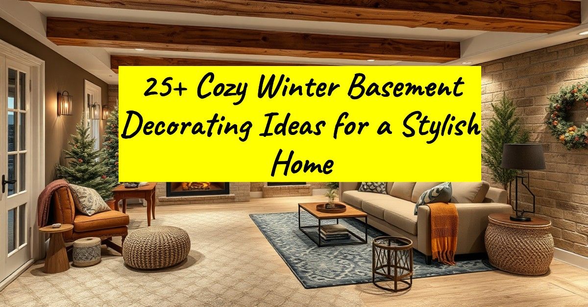 25+ Cozy Winter Basement Decorating Ideas for a Stylish Home