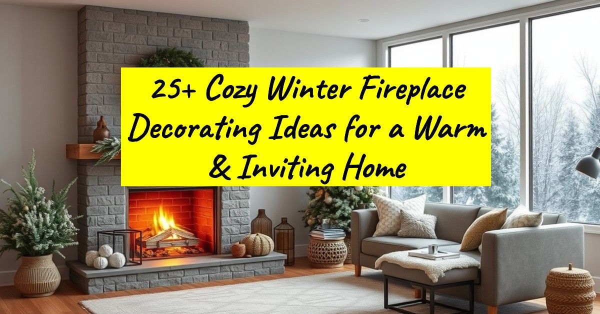 25+ Cozy Winter Fireplace Decorating Ideas for a Warm & Inviting Home