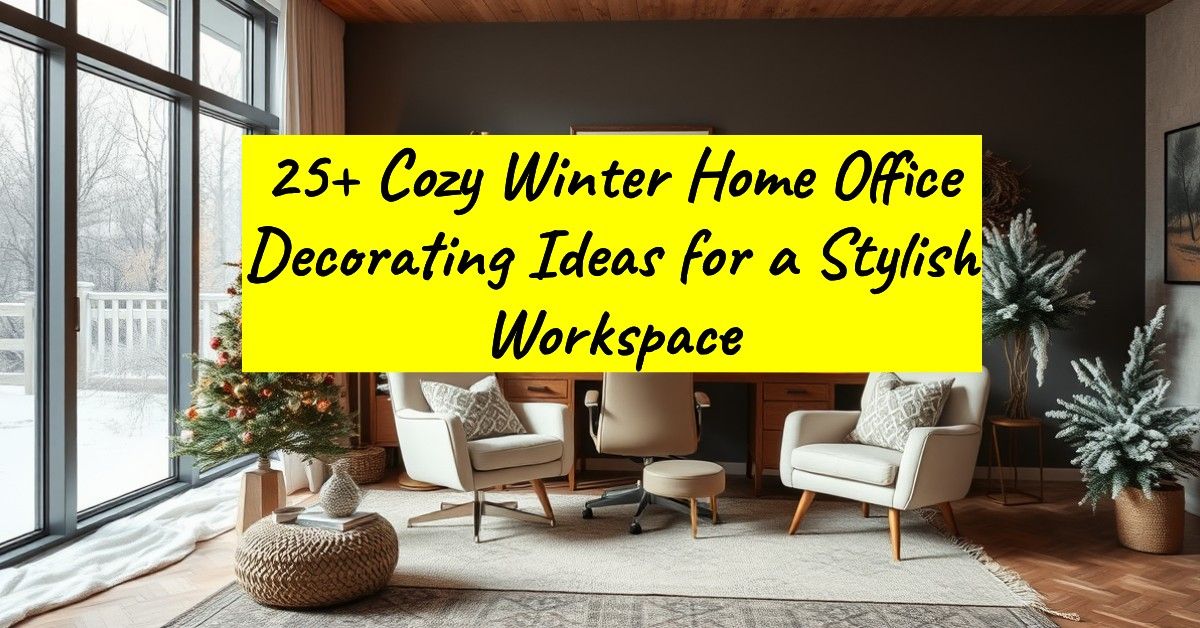 25+ Cozy Winter Home Office Decorating Ideas for a Stylish Workspace