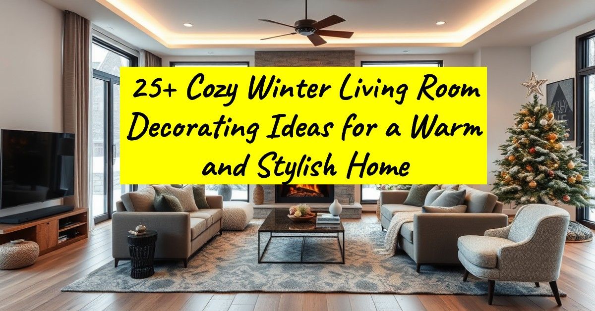 25+ Cozy Winter Living Room Decorating Ideas for a Warm and Stylish Home