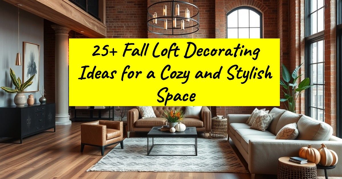 25+ Fall Loft Decorating Ideas for a Cozy and Stylish Space