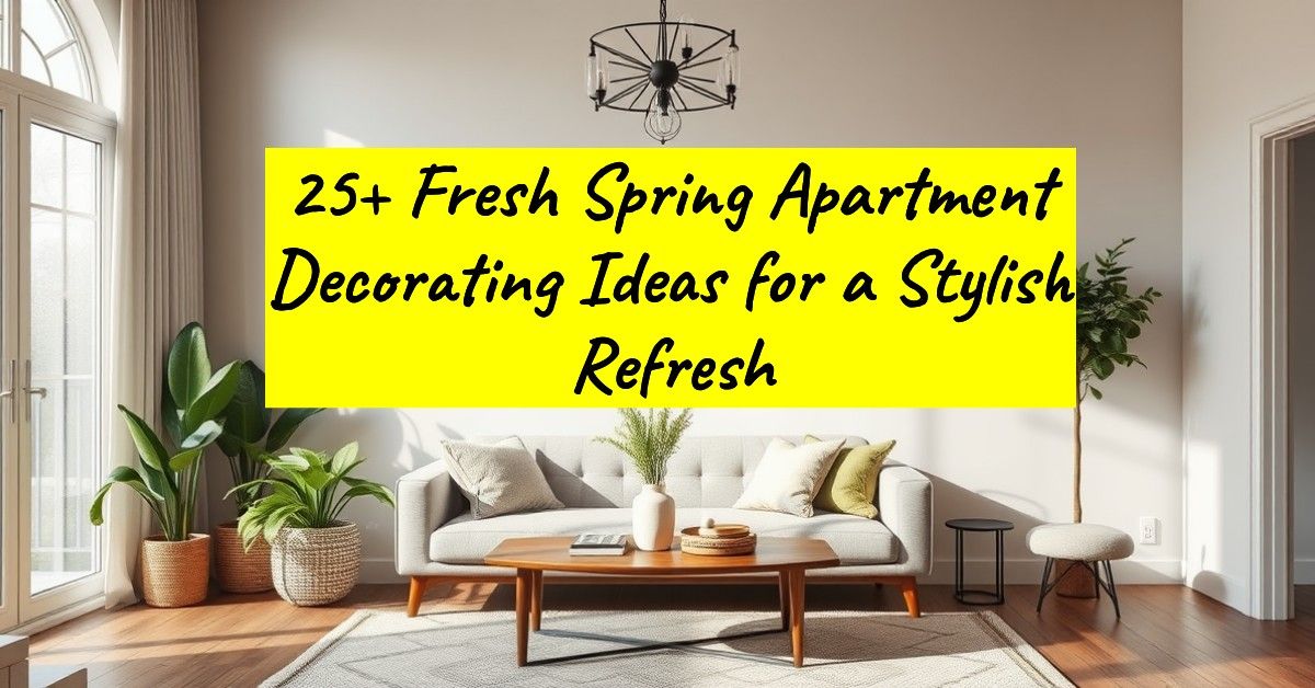 25+ Fresh Spring Apartment Decorating Ideas for a Stylish Refresh