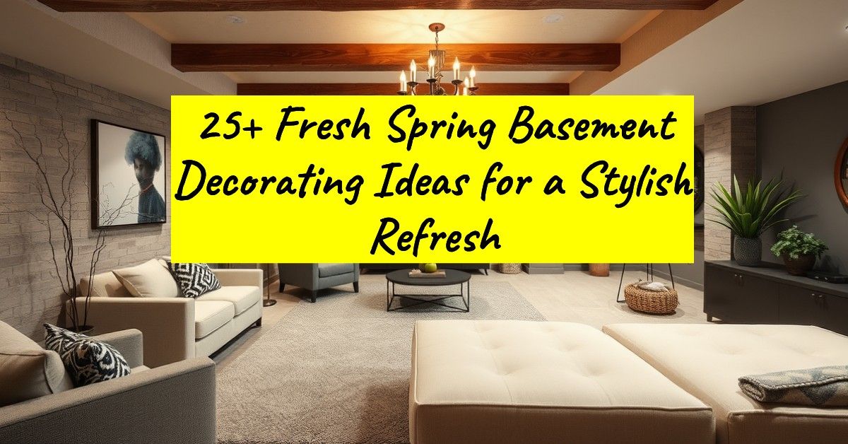 25+ Fresh Spring Basement Decorating Ideas for a Stylish Refresh