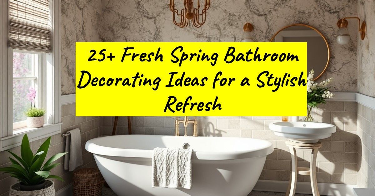 25+ Fresh Spring Bathroom Decorating Ideas for a Stylish Refresh