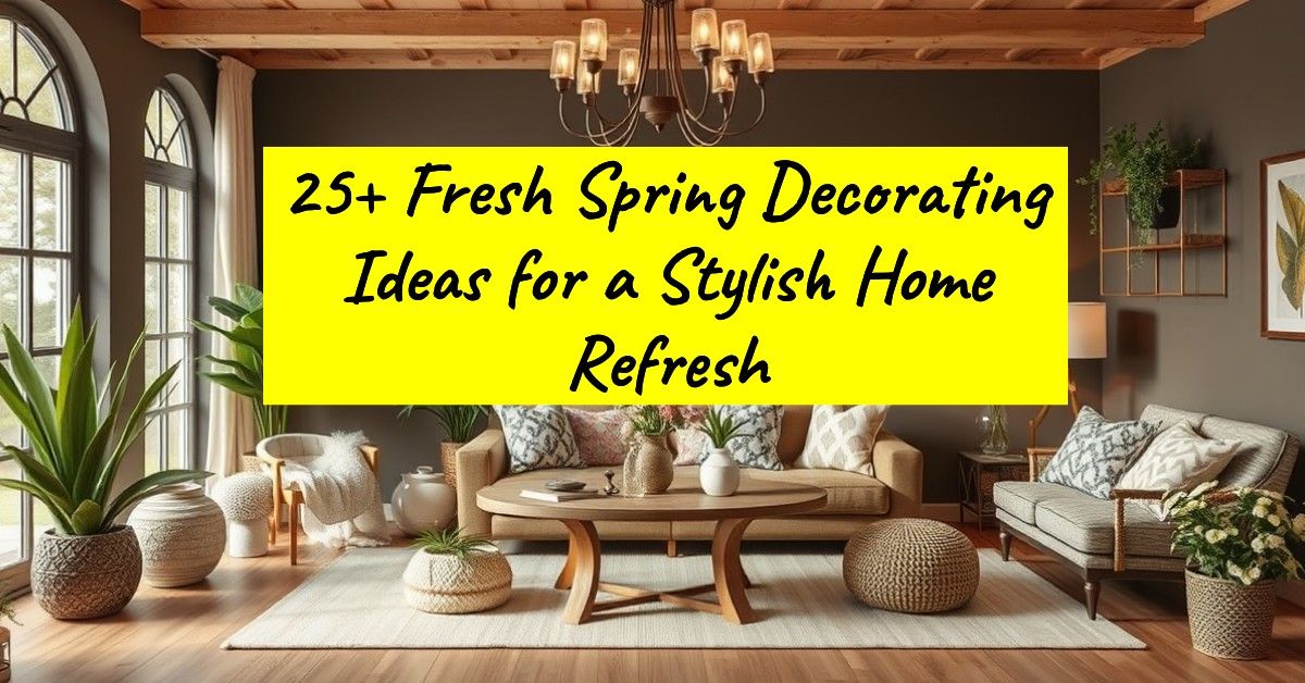 25+ Fresh Spring Decorating Ideas for a Stylish Home Refresh