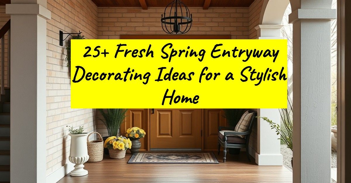 25+ Fresh Spring Entryway Decorating Ideas for a Stylish Home