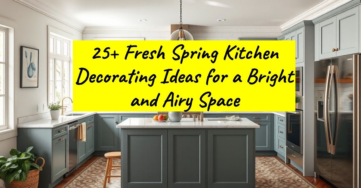 25+ Fresh Spring Kitchen Decorating Ideas for a Bright and Airy Space