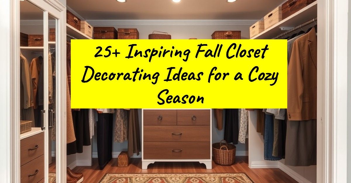 25+ Inspiring Fall Closet Decorating Ideas for a Cozy Season