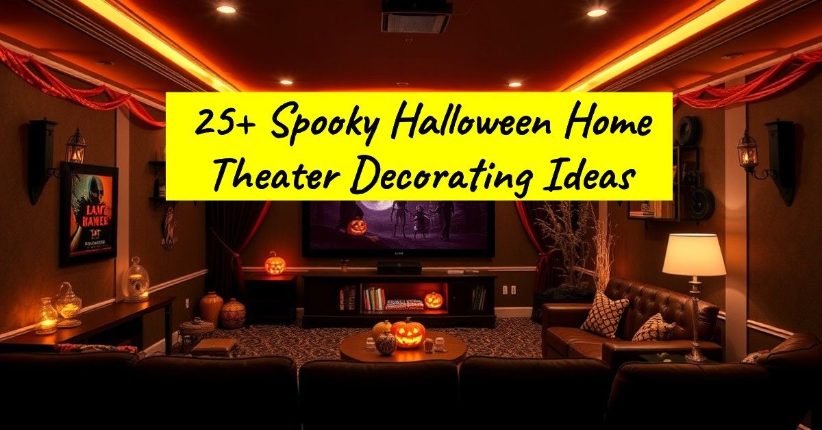 25+ Spooky Halloween Home Theater Decorating Ideas