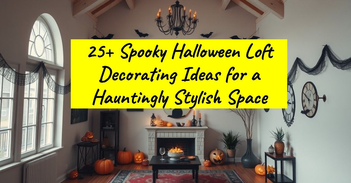 25+ Spooky Halloween Loft Decorating Ideas for a Hauntingly Stylish Space