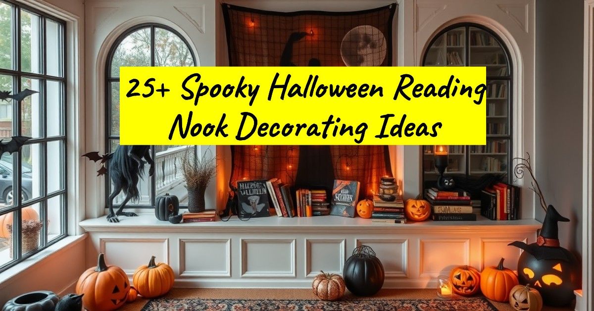 25+ Spooky Halloween Reading Nook Decorating Ideas